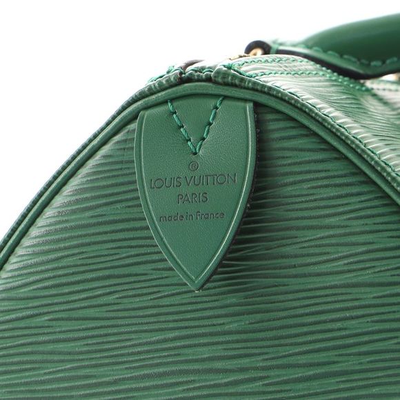 Louis Vuitton Speedy Handbag Epi Leather 25 Green - Picture 10 of 11